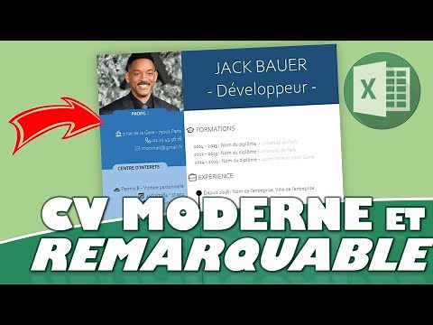 SORTEZ DU LOT : COMMENT CRÉER UN CV MODERNE ET IMPACTANT AVEC EXCEL