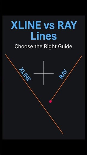 XLINE vs RAY in AutoCAD — Which Construction Line Should You Use?