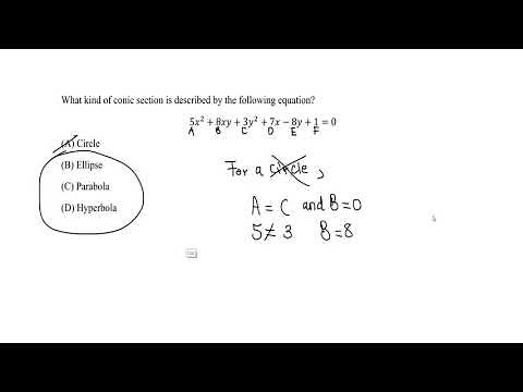 FE Exam Review - Analytic Geometry - Conic Sections