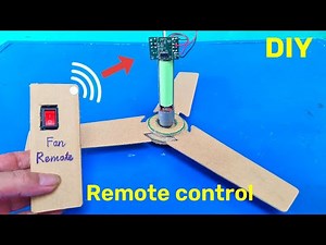 How to make a remote-controlled ceiling fan from broken toys