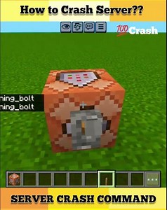 Server Crash Command Block Hack😱 How to Crash Server🤨 #minecraft #shortsviral #commandblock