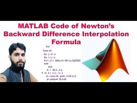 MATLAB code of Newton Backward difference Interpolation Formula Lecture#7| By Abdul Mannan
