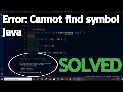 Error cannot find symbol in java solved