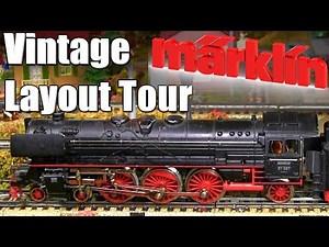 Vintage Marklin HO Scale Model Railroad Layout Tour 1950s Märklin Model Railway