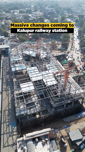 Amazing Amdavad || Ahmedabad Previously || on Instagram: "Kalupur Railway Station 📍 The Transformation Begins🚉 #bullettrain #railwaystation #bullettrainindia #train #kalupurrailwaystation #development #amdavad #ahmedabad #amazingamdavad"