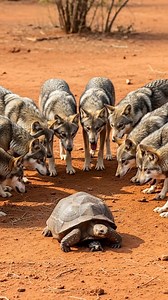 2.6M views · 7.2K reactions | Tortoise Uses Its Shell to Fight Off Pack Of Wolves! #wildlife #animals #fight | Laugh, Cry and Smile | Facebook