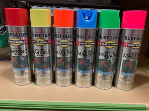 The paint we use in Utility Locating Services - Projects R&F USA