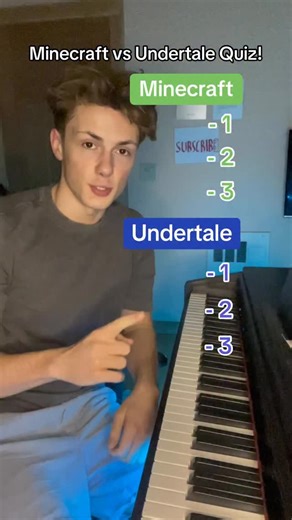 Pianicam on Instagram: "Minecraft vs Undertale Quiz! #piano #minecraft #undertale #nostalgia"