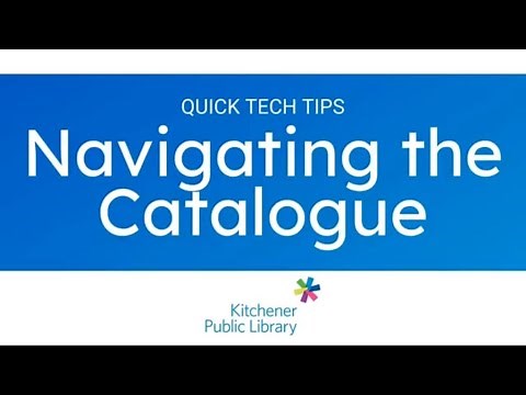 How to Use the Library Catalogue