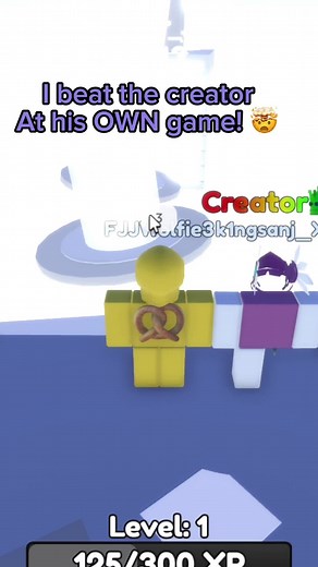 Beating the Creator in King's Time Trial Game on Roblox!