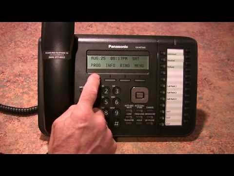 How to program a button on a Panasonic KX-DT543