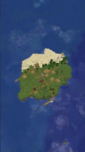 The PERFECT Minecraft Island Village Seed