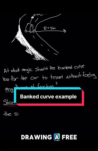 Motion on a banked curve✅ #physics #physicshelp #education #learnphysics #fyp