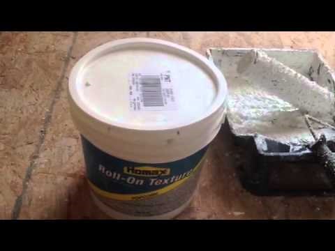 How to roll on popcorn ceiling