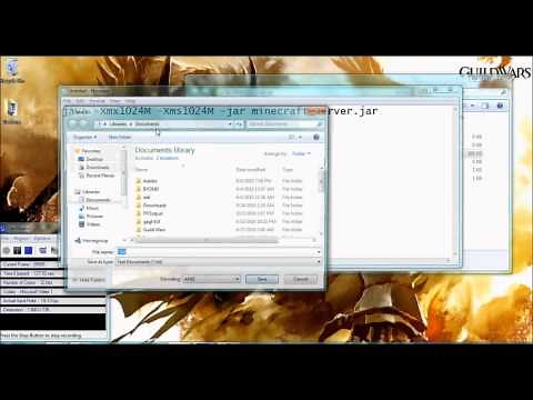 Minecraft Tutorial- Setting up a Server (.jar file, Windows 7)