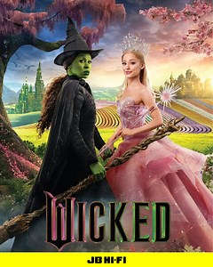 💗💚 There’s nowhere like home to watch Wicked! 💚💗 Available now at JB! Including a Sing-Along version on 4K Ultra HD and Blu-Ray editions. 🎤 🎉 Shop our 'Wicked' range at JB: https://brnw.ch/21wQX1R | JB Hi-Fi