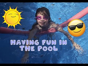 Having fun in the pool, summer fun