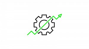 Download profit outline icon animation. transparent background for free