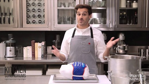 Are you roasting a frozen turkey this year? The first step to consider is that your turkey will need to be thawed—this is likely to take longer than you imagined. But don't worry, Thomas Joseph is here to help! Once it's thawed, use our roasted turkey recipe for a delicious Thanksgiving turkey: https://trib.al/cQdf1Fq | Martha Stewart