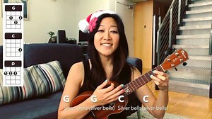 did you get a new uke for Christmas?! just uploaded a new easy uke lesson on my Youtube, pick up your uke and play along! strumming pattern is pick-d-d, pick the G string for the 1st beat. enjoy! 🌺🎄 | Cynthia Lin