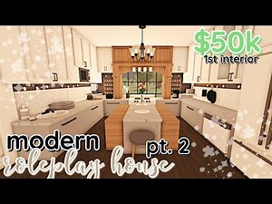 Summer Bloxburg Modern House Build: 1st Floor *PART 2*