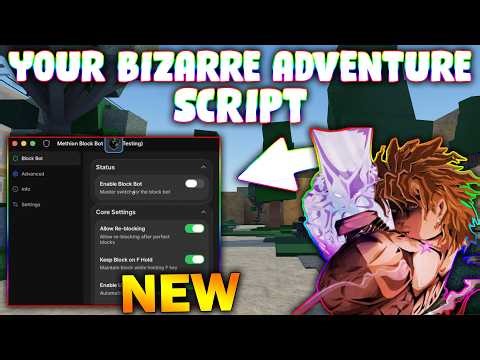 *NEW* Your Bizarre Adventure Script (PASTEBIN 2026) (AUTO BLOCK , AUTO FARM )