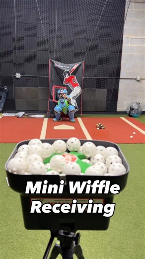 Chaise Swisher / Swing Development on Instagram: "🔥Receiving work! Working our receiving with this mini wiffle ball machine! Great for catching, hitting, fielding etc. If you are interested in this comment CATCH and I’ll send you the link or you can just check the links in my bio whichever you prefer! 👍🏻 #baseball #softball #development #training"