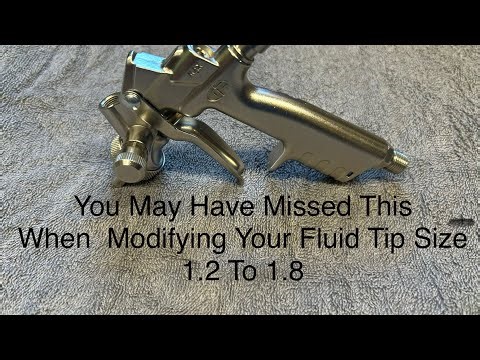 ANI GF3 1.2 To 1.8 Fluid Tip Spray Gun Modification