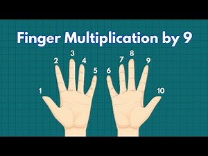 Learn 9 Times Table with Your Fingers | Multiplication Hand Trick/Finger Multiplication/Math Tables
