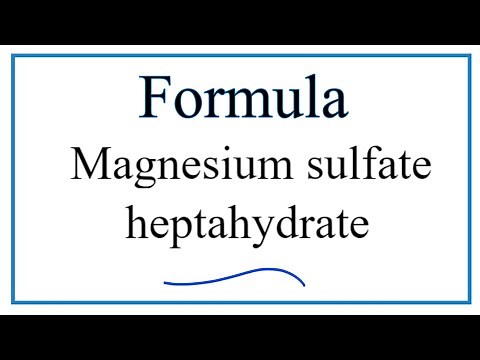 How to Write the Formula for Magnesium sulfate heptahydrate