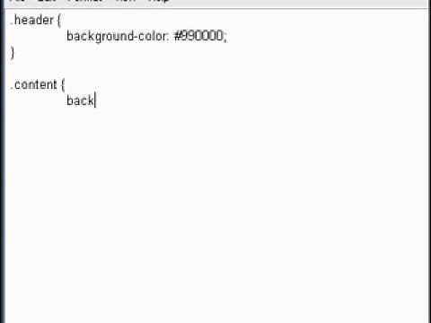 How to create Basic CSS Stylesheet using Notepad