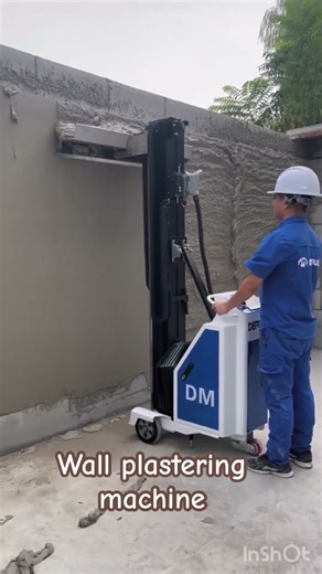 Automatic Wall Plastering Machine in Action #constructionmaterial #machine