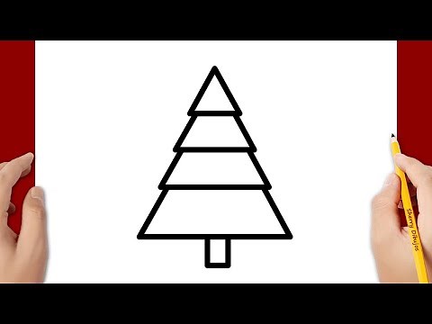 CÓMO DIBUJAR UN ARBOL DE NAVIDAD | DIBUJO DE NAVIDAD