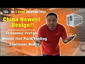 China Newest Design Economic Prefab Mobile Flat Pack Folding Expandable Container House 2 Mins Fix