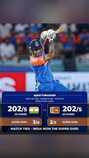 IND vs SL Super Over Thriller 🔥 India Win After Tied Match | Asia Cup 2025