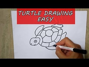 How to Draw a Turtle Sketch Step by Step – Easy Turtle Outline Drawing Tutorials
