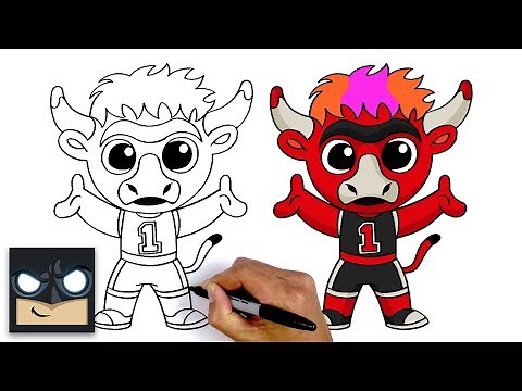 How To Draw Benny The Bull | Chicago Bulls (EASY)
