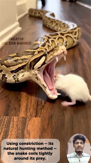 Silent Strike | The Python’s Natural Hunting Power. #wildlife #shezanmahmud #shorts