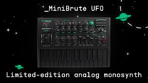 10K views · 104 reactions |  Introducing MicroBrute UFO: a limited-edition analog monosynth with extraterrestrial attitude. Reborn in a deep space-black design with Martian green highlights, this pocket-sized powerhouse delivers snarling analog tone, wild modulation, and hands-on sequencing - raw Brute sound out-of-this world. Learn More → bit.ly/4kuZAhb Music & Sound by Victor Morello ZeroCrossingPoint | Arturia | Facebook