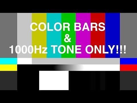 4K COLOR BARS & TONE 1 kHz - EBU / SMPTE / ARIB