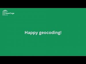 How to Geocode data in Excel spreadsheets with OpenCage - Nocode Tutorial