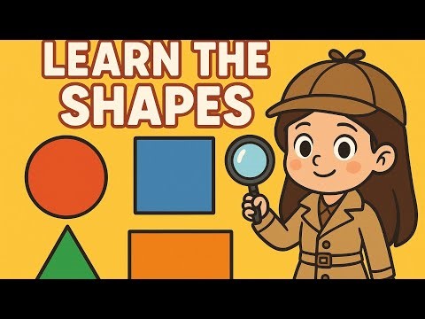 🎨 Learn Shapes for Kids 🔺🟦🟢🟧 | Circle, Square, Triangle & Rectangle | Fun Learning for Toddlers 👧✨