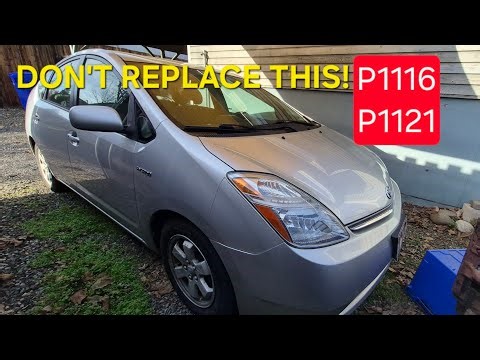 Prius codes P1116 & P1121 FIXED - Don't replace the wrong part!
