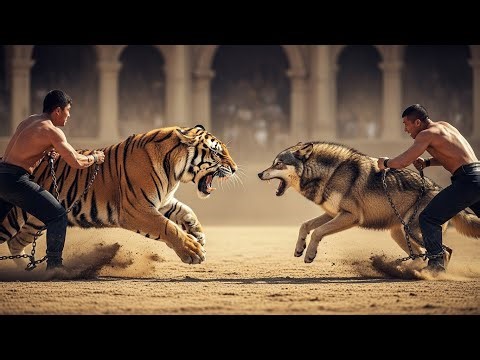 Lion vs Tiger vs Savage Wolf | The Ultimate Cinematic Battle for Apex Dominance | animal fight scene
