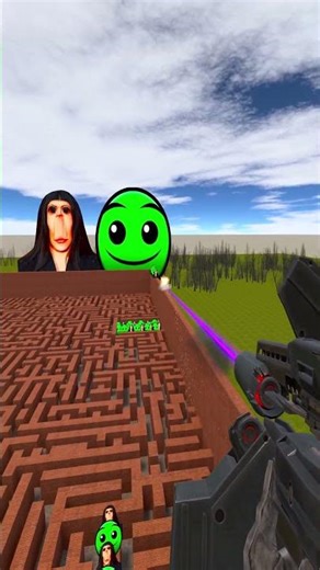 Destroying Ungalia And Fire in The Hole in Big Maze Gmod Nextbot