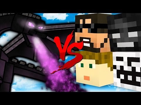 KILL THE ENDER DRAGON! 1v1v1v1! in Minecraft Bed Wars