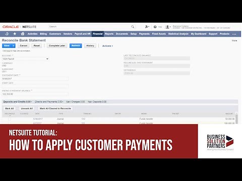 NetSuite Tutorial: How to Apply Customer Payments