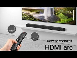 HOW TO CONNECT HDMI arc LG TV TO SOUND BAR