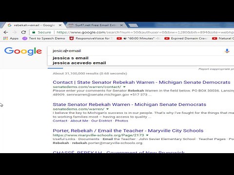 How to find someones email address by google search