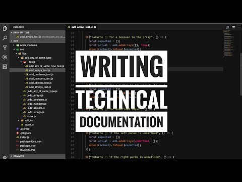 Writing technical documentation